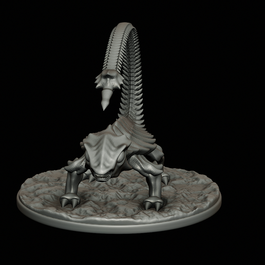 Agascorpion-highpoly-20.png Agascorpion hell monster statue fantasy agama / Scorpio POSE 1