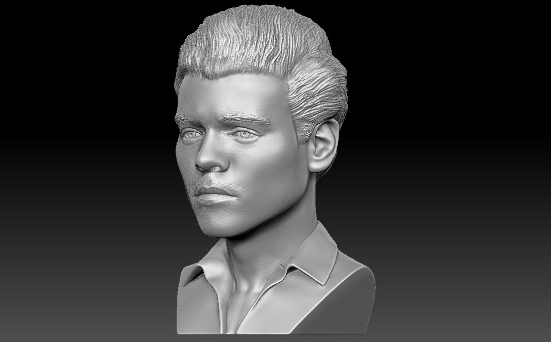 3.jpg Télécharger fichier Impression 3D du buste d'Harry Styles aux formats stl obj prêts à l'emploi • Design pour impression 3D, PrintedReality