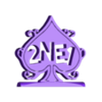 2ne1 3 stand.stl K-pop, P-pop, C-pop, Thai, Logos Collection 1 Logo Decor Display Ornament