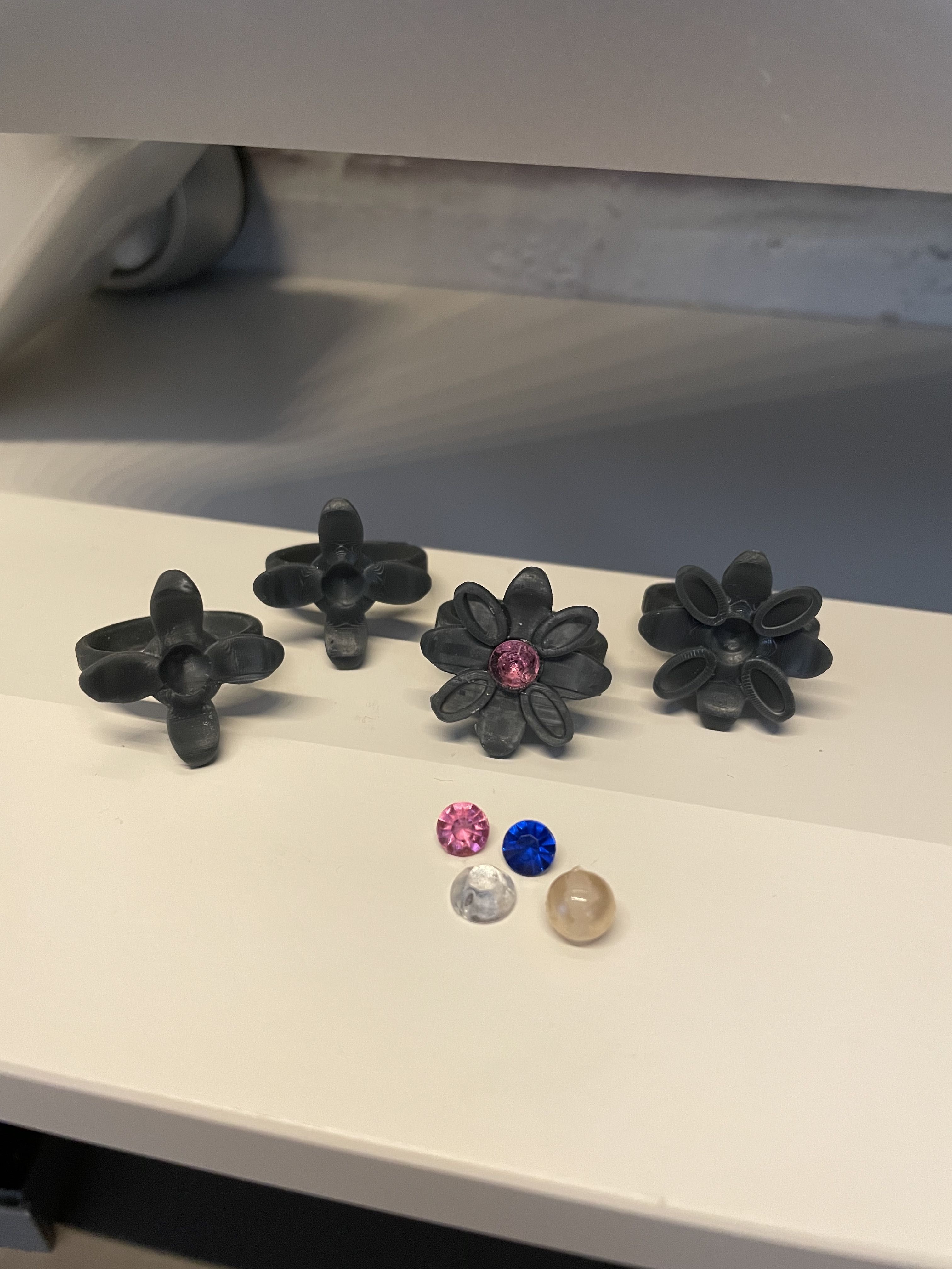 3D file Flower petal rings・3D printer design to download・Cults