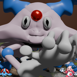 mr-cruel.png Pokemon Mr.Cruel Fusion creepy STL Figure
