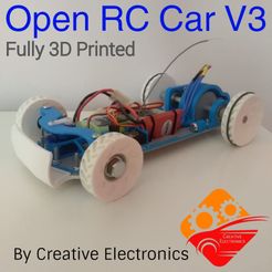 Thumbnail-MyMiniFactory-OpenRC-Car-V3.jpg Fichier 3D gratuit Open RC Car V3 Chassis・Objet à télécharger et à imprimer en 3D