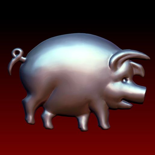 Pig Relief 3D model