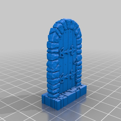 5ef859eadb72f8a7f8ed14572f550b96.png Free 3D file HQ doors with built in base・3D printing design to download