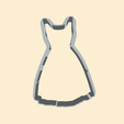 J- ~— J dress, fashion, outfit, girls, wedding cookie cutter, form