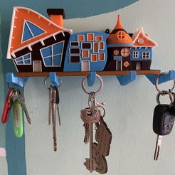 IMG_0757.jpeg Fichier STL Organisateur de clés Colorful Home and Оffice Decor Home Delight Unique Professional workspace, Warming decoration Key Hook and Holder・Modèle à télécharger et à imprimer en 3D