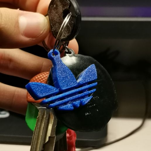 Adidas logo keychain 3D model