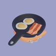 CalcUnder3.png Cute Calcifer Breakfast