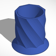 Piaçaba.PNG STL file Holder Cup spiral・3D printer design to download
