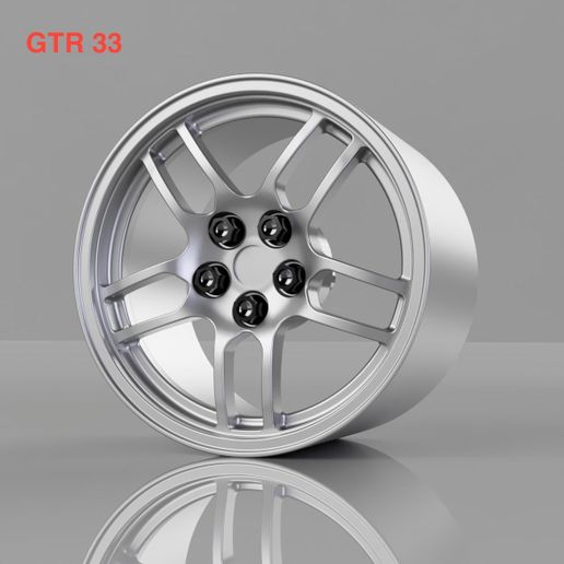 💎 Nissan Gtr r33 gem wheel 1/24 1/18・ STL File for 3D printing・Cults