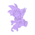 BabyGoku.stl Songoku Dragonball 2d Wall decor