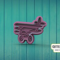 avioneta.jpg STL file Plane Plane Cookie Cutter・Design to download and 3D print
