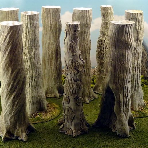 Vegetation B - Giant tree trunks 3D model