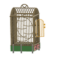 bird_cage-01 v30-06.png House Style Economy bird cage for finches, canaries, parakeets and other small birds 3d print cnc