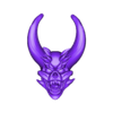 Faces_Horned_Deamon_09.stl Faces Angry Horned Demons