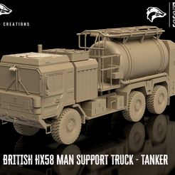 Final-Front.jpg 3D-Datei Britischer MAN HX58 - Tanker - Unterstützt・3D-druckbares Design zum Herunterladen