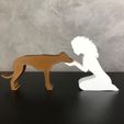 WhatsApp-Image-2023-01-16-at-17.32.55.jpeg Girl and her Galgo (wavy hair) for 3D printer or laser cut