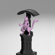 PokemonStand_2025-1.png Headphone stand 3D model for 3D printing inspired by anime Pokemon 3D print model