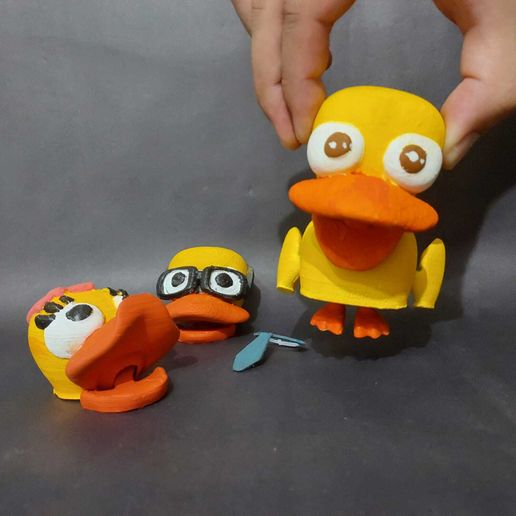 Debugging duck kit- No supports needed, flexi, print-in-place - Cults3D ...