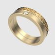 rotating_35.png Intricate Greek Key Band Ring 3D print