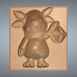 Luntik2-00-choko.jpg mold for chocolate or cookies a purple furry alien named Moonzy Luntik real 3D Relief For CNC and sculpture building decor for decoration