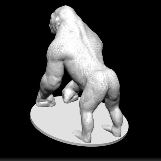 STL file Ape Model STL - Primate Figure Print - Great Ape Design ...