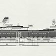 parts.jpg Cunard Queen Victoria cruise ship 1:450 model kit