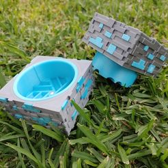 20211004_184601.jpg STL file Herb Grinder Minecraft - Minecraft Grinder Mill・Model to download and 3D print