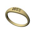 1993-5mm-Wide-signet-ring-size8-05.jpg 1993 class birth year date signet ring US size 8 3D print model