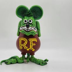 Modèle d'impression 3D de Rat Fink