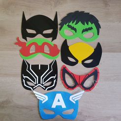 20180530_110105.jpg STL file Superhero masks (PROMO)・3D print design to download, woody3d974