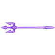 Squid_hairpin_trident.stl Trident Squid Hair Clip