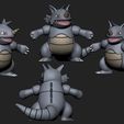 rhydon-cults-2.jpg Pokemon - Rhyhorn, Rhydon and Rhyperior with 2 poses each