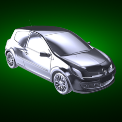 Renault-Clio-render-1.png Fichier STL Renault Clio・Modèle à télécharger et à imprimer en 3D, FUN3D