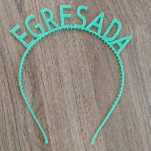🎉 EGRESSED Headband・ STL File for ・Cults