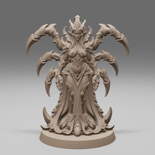 Parasite Queen STL File, Horror Monster Boss Miniature, Tabletop RPG Creature, Resin & FDM 3D Print Download