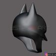 04.jpg Batman Helmet-The Batman 2021-Robert Pattinson-DC comic Fan Art 3D print model