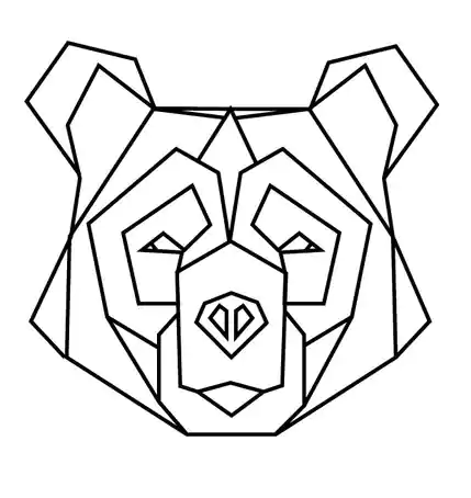 urso.png Animales Geométricos 2d - 34 modelos de pared