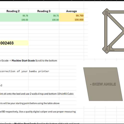 3D file Bambulabs XY Skew Correction 🧞‍♂️ ・3D print design to download