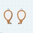 BalloonCults3d1.jpg Balloon Earrings - Simple
