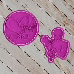 untitled.png STL file COOKIE CUTTER father's day set・3D printable design to download