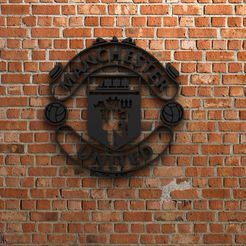 1.jpg Download OBJ file Manchester United FC logo • 3D printer design, waelmoussa