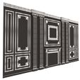 Wireframe-10.jpg Boiserie Classic Wall with Mouldings 02 Black