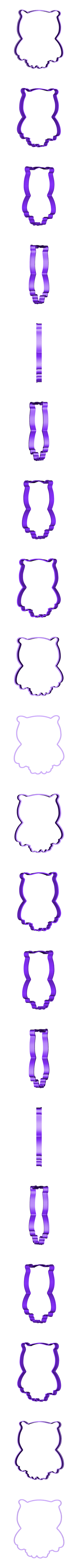 buuu.stl owl cookie cutter