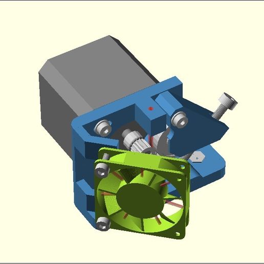 Extruder-X universal -1.75/3mm, direct drive extruder, Nema 17/23 3D model
