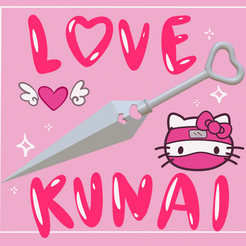 Ilustracion_sin_titulo.png Archivo STL gratis Love Kunai (hair stick) /pendant・Modelo para descargar y imprimir en 3D