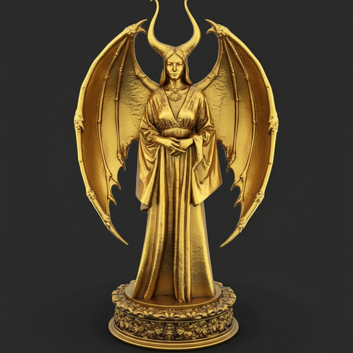 🤘 Elegant Lilith – Demoness Statue・ STL File for 3D printing・Cults