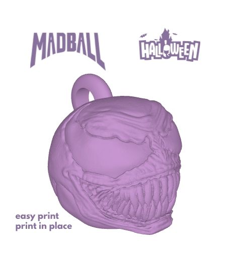 🗝️ MADBALLS . MADBALL KEYCHAIN KEYCHAIN VENON KEYCHAIN・ STL File for 3D ...