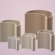Capture.png Moon Vase 1 STL File - Digital Download -5 Sizes- Homeware, Minimalist Modern Design
