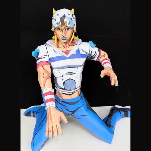 johnny joestar papercrart 1/2 scale 3D model